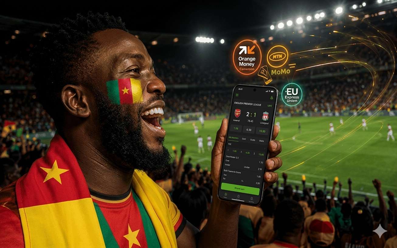 fan de football avec application de paris mobile