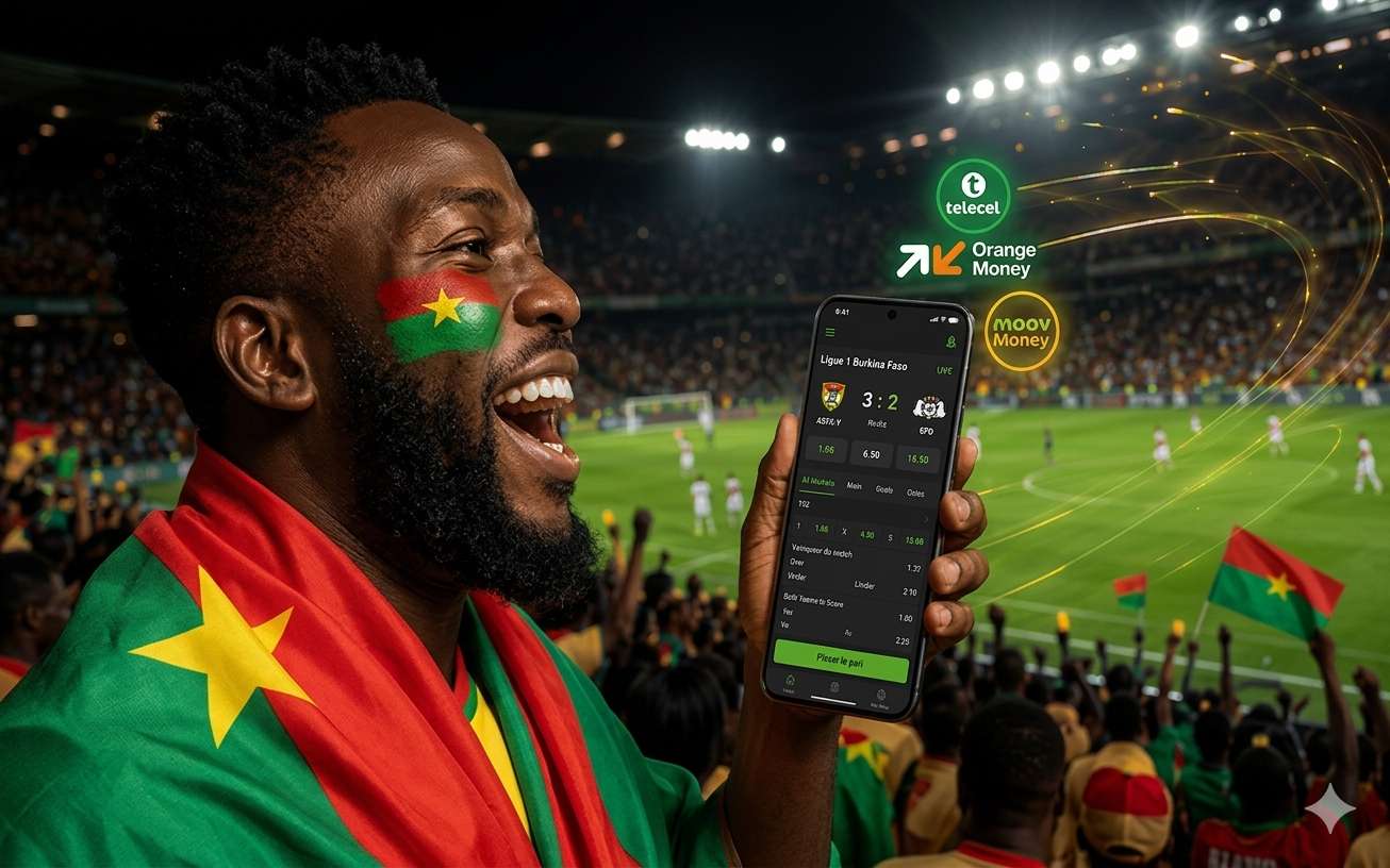 fan de football avec application de paris au Burkina Faso