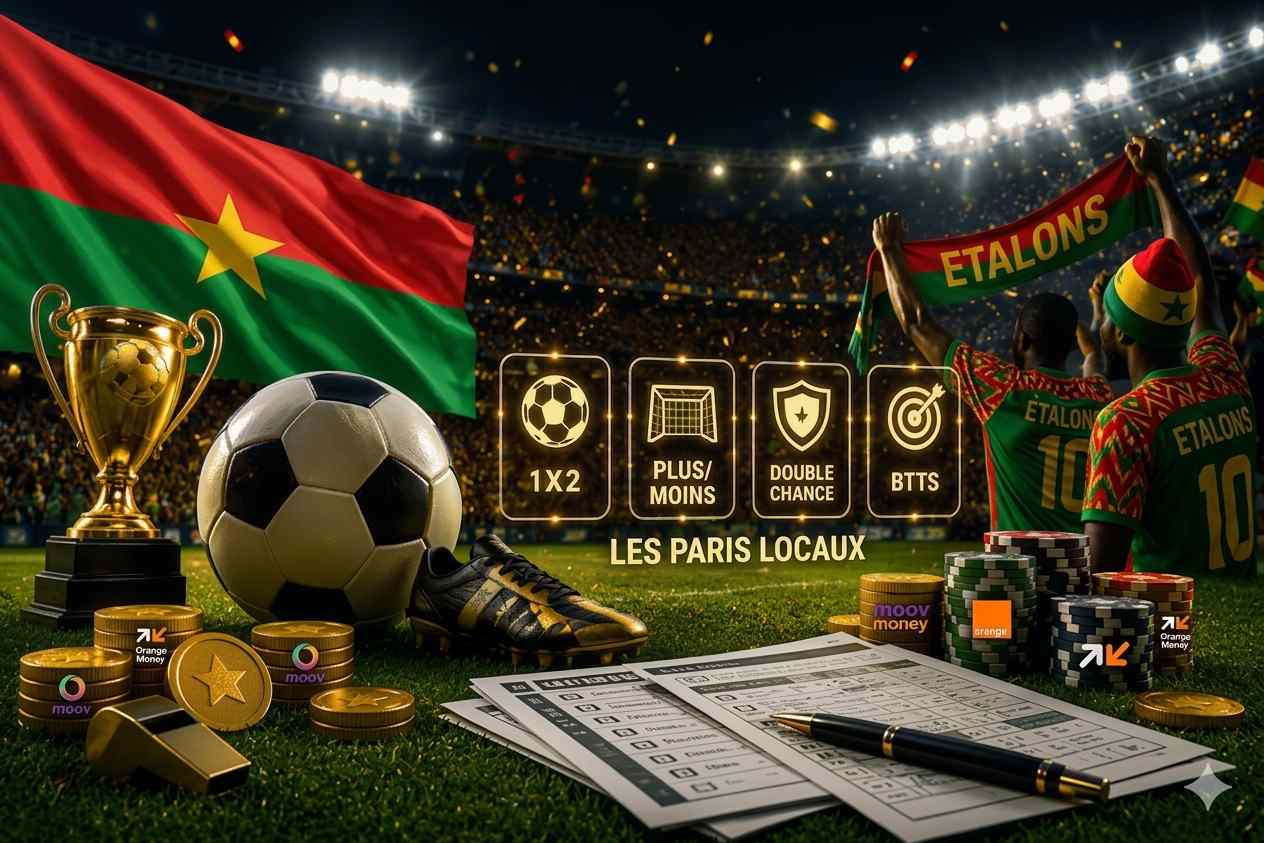 Application de paris football sur smartphone au Burkina Faso