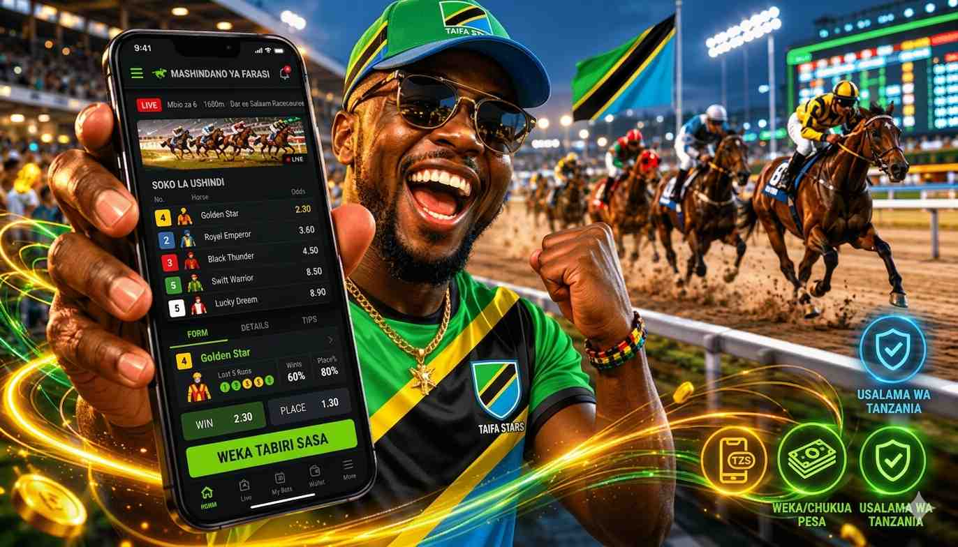 horse racing betting app illustration