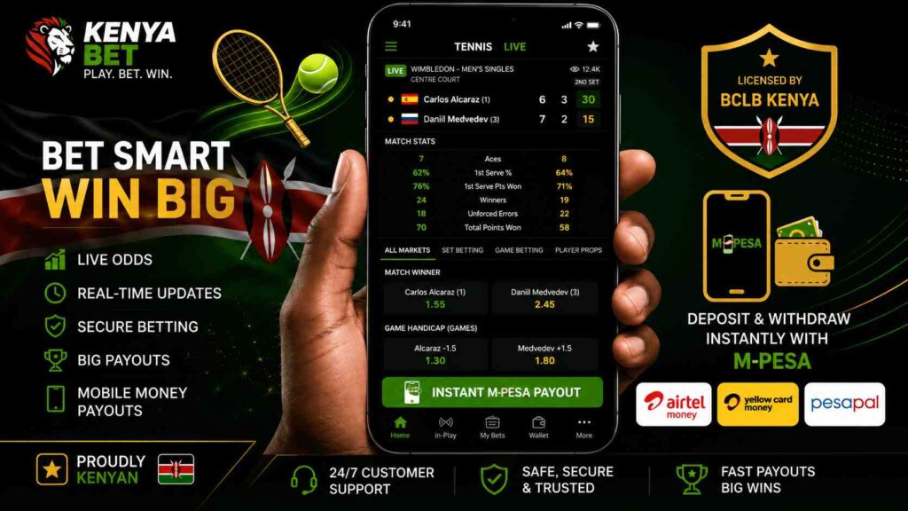 Kenya live tennis betting illustration