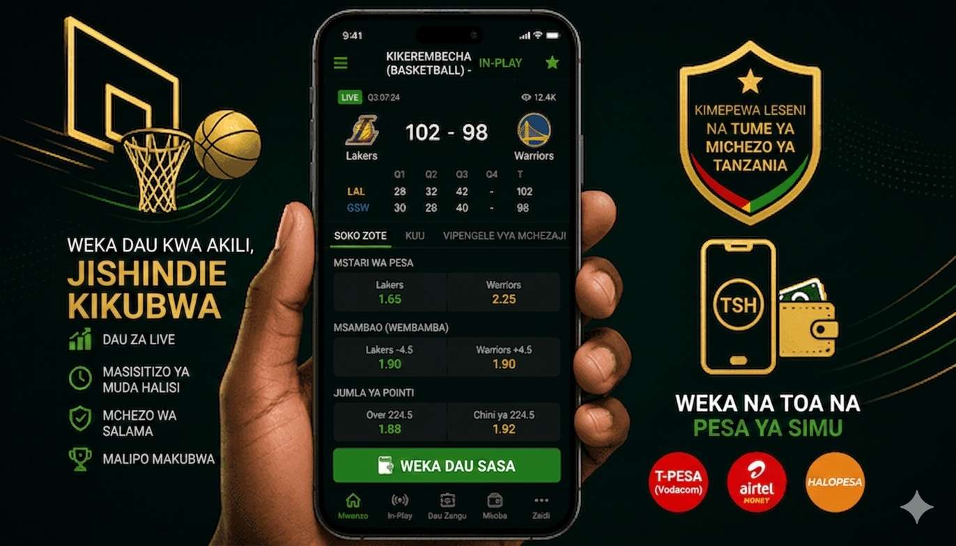 Basketball betting mobile app Tanzania