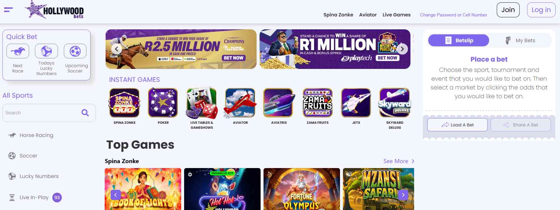 Hollywoodbets review SA, Hollywoodbets spina zonke login, R25 sign up bonus SA