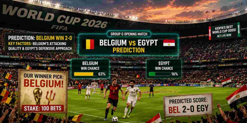 Belgium vs Egypt Predictions: WC 2026 Group G
