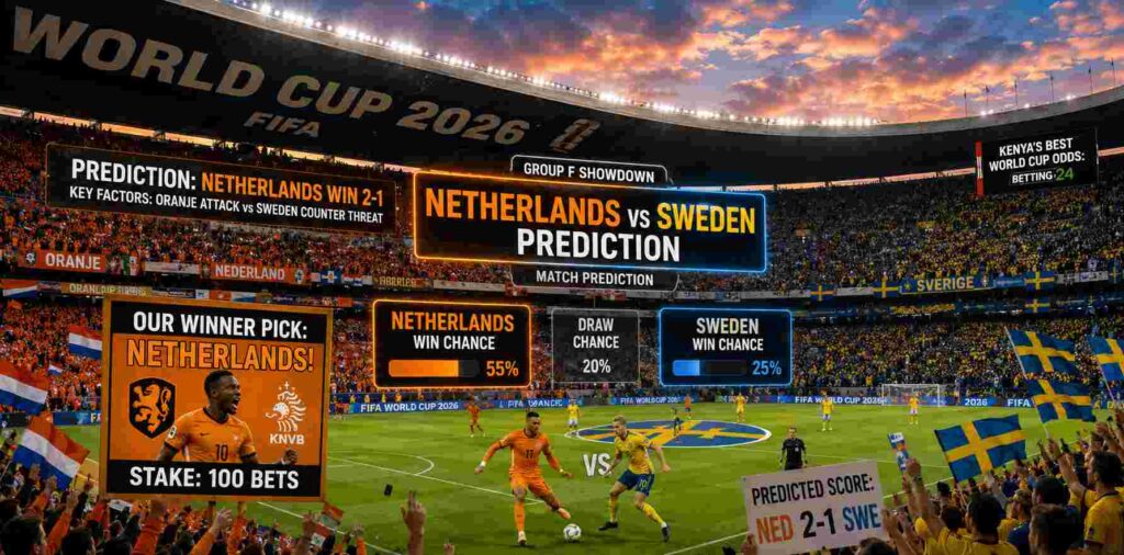 Netherlands vs Sweden Predictions: WC 2026 Group F