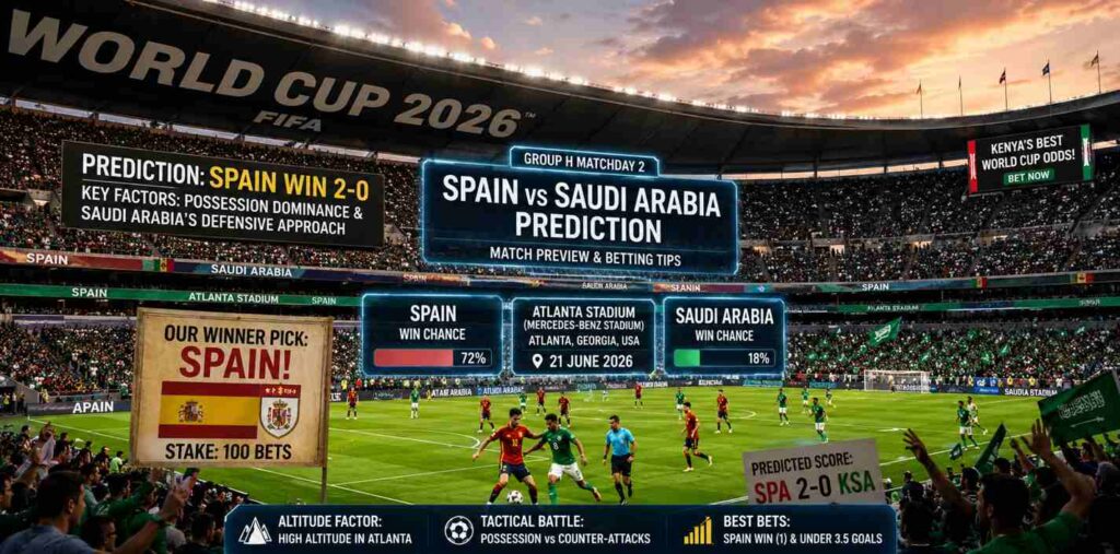 Spain vs Saudi Arabia Predictions: WC 2026 Group H