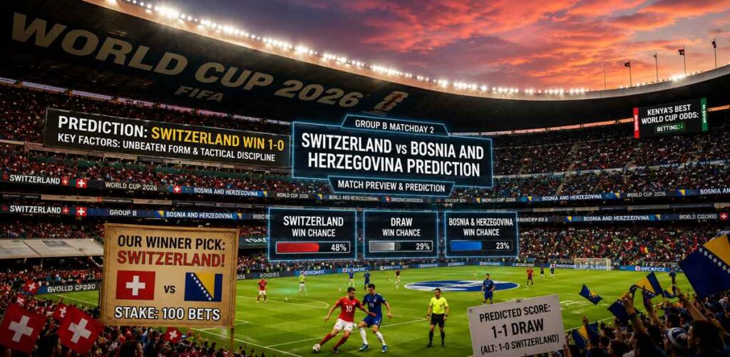 Switzerland vs Bosnia Predictions: WC 2026 Group B