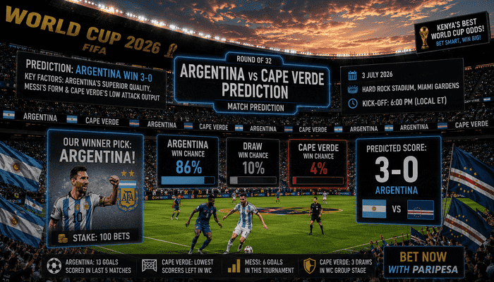 Argentina vs Cape Verde Predictions: WC 2026 Round of 32