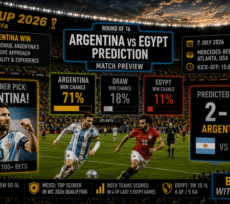 Argentina vs Egypt Predictions: WC 2026 Round of 16