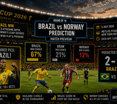Brazil vs Norway Predictions: WC 2026 Round of 16