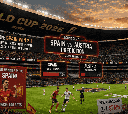 Spain vs Austria Predictions: WC 2026 Round of 32