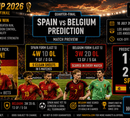 Spain vs Belgium Predictions: WC 2026 Quarter-Final