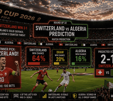 Switzerland vs Algeria Predictions: WC 2026 Round of 32