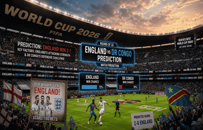 England vs DR Congo Predictions: WC 2026 Round of 32