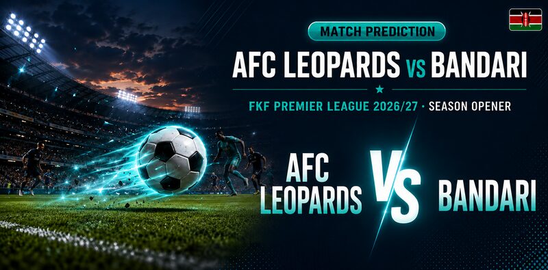 AFC Leopards vs Bandari FKF Premier League 2026/27 match prediction banner