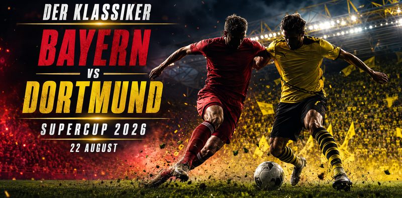 Bayern Munich vs Borussia Dortmund 2026 Franz Beckenbauer Supercup Prediction